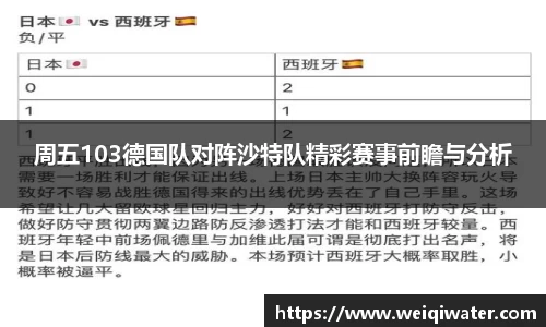 周五103德国队对阵沙特队精彩赛事前瞻与分析